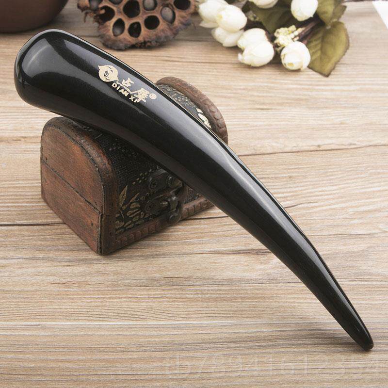 高档犀天位然水牛角点穴棒敲胆经推肝足按摩点器经锤家用瘦腿面部