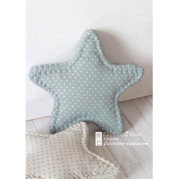 高档ins儿童房卡通原创手可五爱小清新午工睡角星星床抱头枕腰靠,居家布艺,靠垫/抱枕,淘宝优惠券,粉丝福利购,淘宝优惠卷