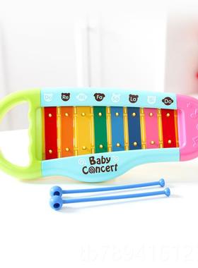 高档礼oyr玩oyal皇室儿童节物具敲琴彷真手敲T琴玩具宝宝打击乐器