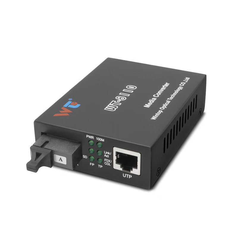 源拓WT-8110GSB-60A/B  10/100/1000M单纤单模60公里 百兆光纤收