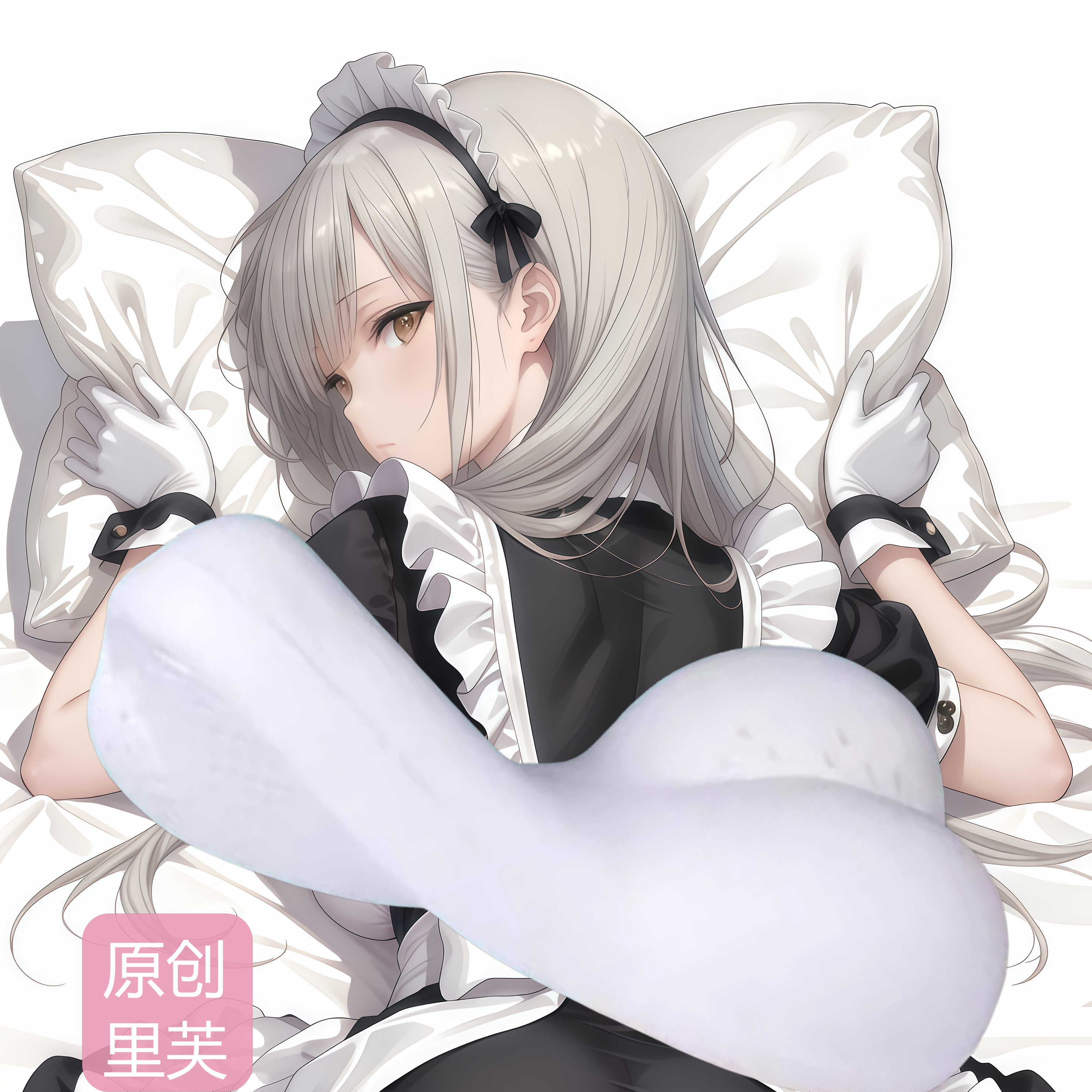 原创-动漫半身抱枕靠枕二次元尘白禁区里芙周边记忆棉定制睡觉