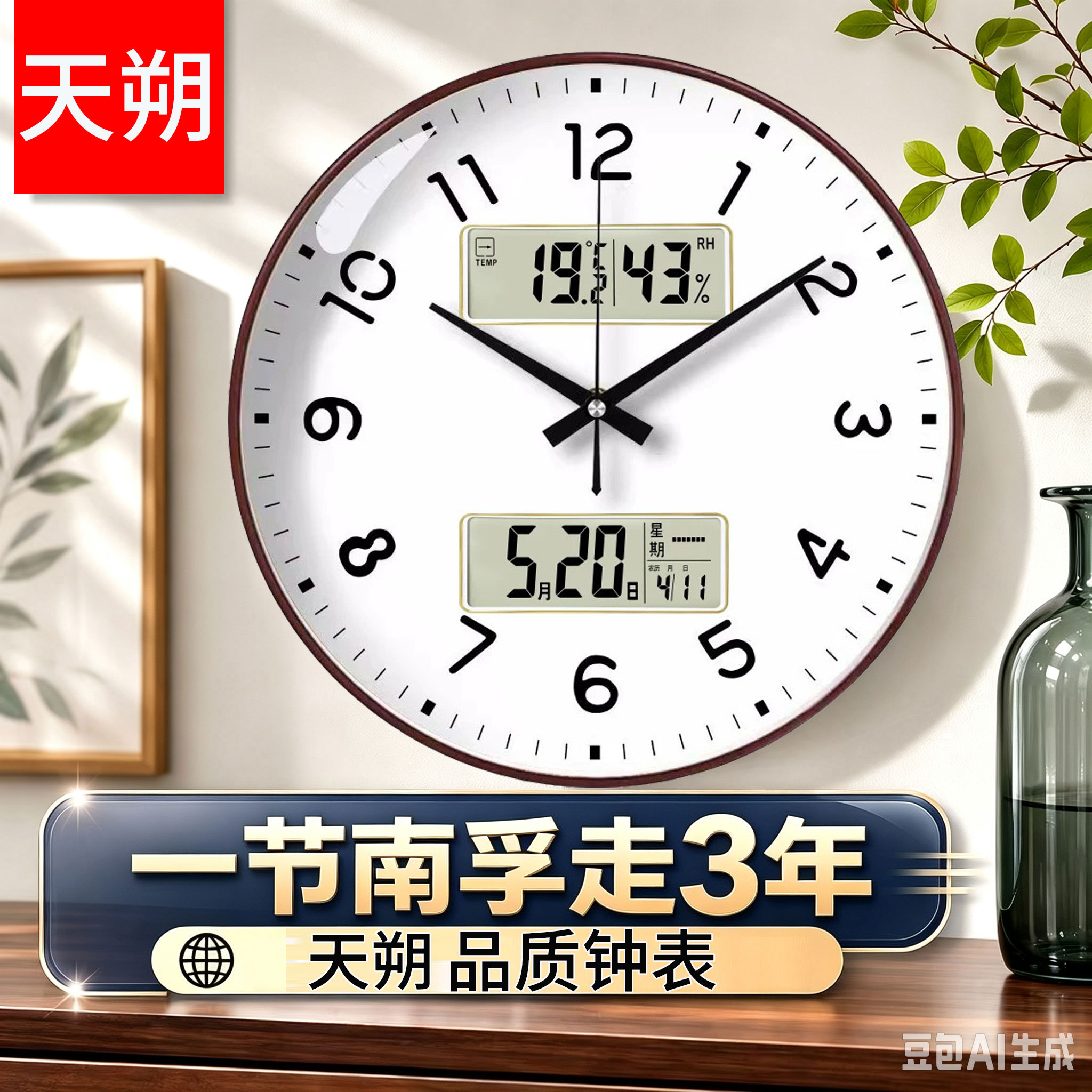 客厅静音挂钟,累计10万+收藏