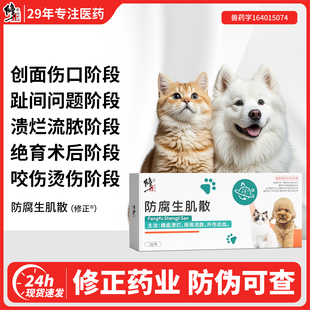 修正防腐生肌散宠物外伤口愈合药狗狗猫咪术后消炎防止化脓止血粉
