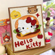 HelloKitty凯蒂猫美食系石英砂肌理画DIY材料全套手工卡通装 饰画