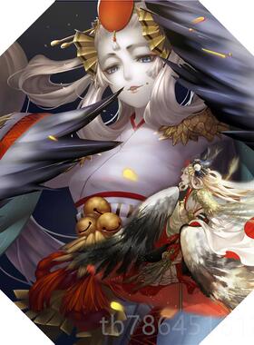 正品阴阳师周边木酒茨吞动漫学妖生晴伞两雨用伞二次元萤草刀姬神