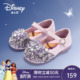 女童鞋 2026新款 子皮鞋 女孩演出鞋 迪士尼公主水晶鞋 小皮鞋 儿童单鞋