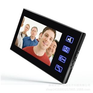 禁刷门卡机可视对讲门铃无线遥 SY806MJS山7触摸一拖二彩色寸密码