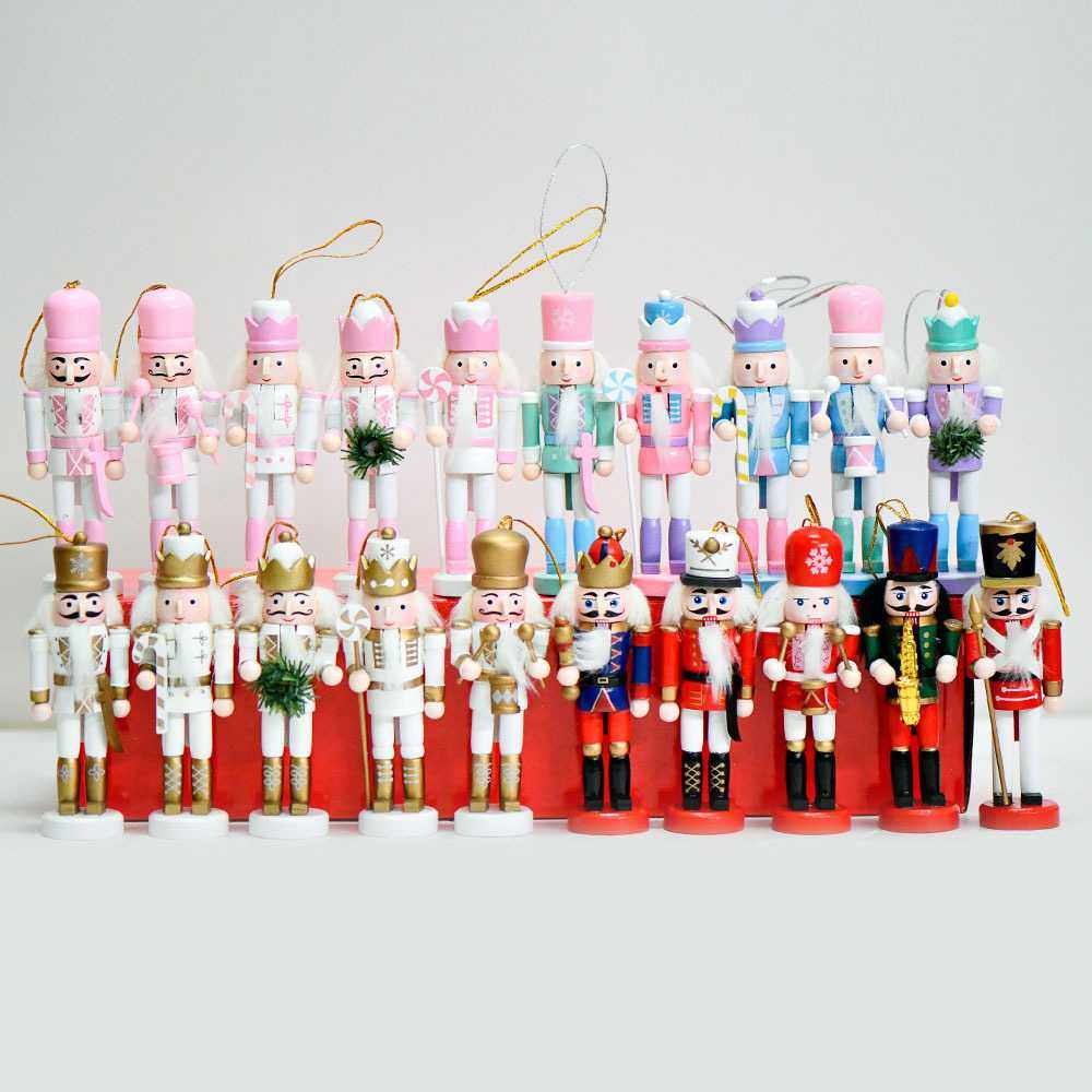 13cm套五花环亮粉胡桃士兵胡桃夹子国王挂件荷木迷你小挂件圣诞节,节庆用品/礼品,圣诞装饰品,淘宝优惠券,粉丝福利购,淘宝优惠卷