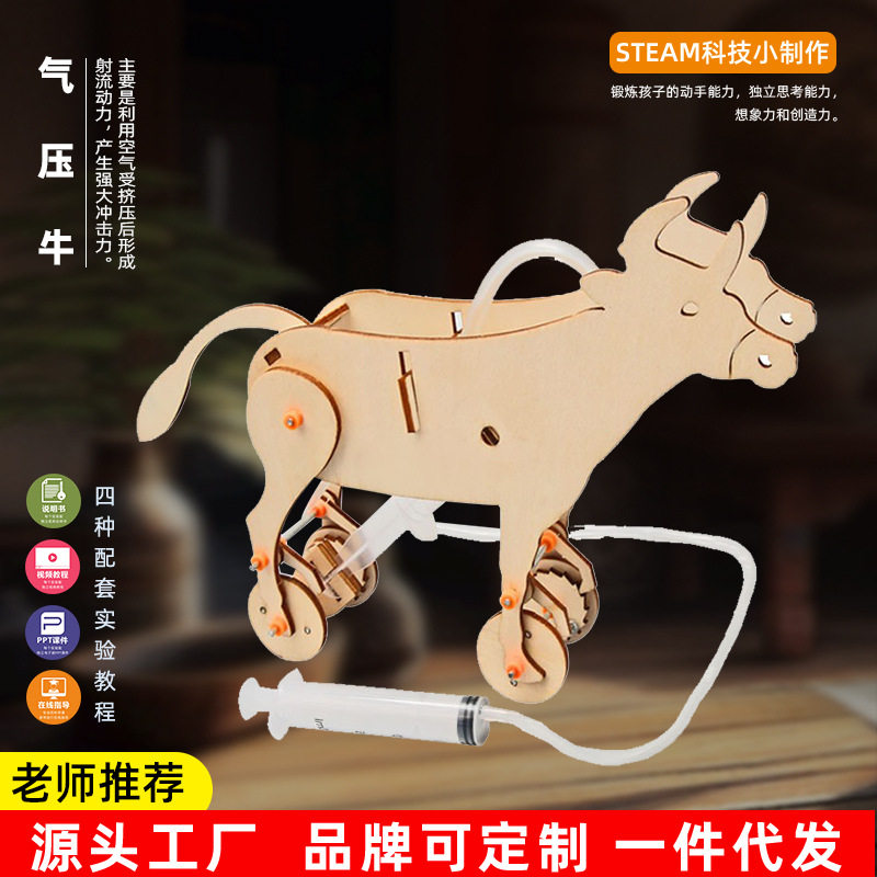 气压牛科技小制作diy手工幼小学生stem教育科学实验教具教材,玩具/童车/益智/积木/模型,科学实验,淘宝优惠券,粉丝福利购,淘宝优惠卷