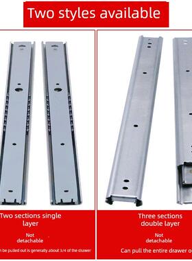 35宽双层不锈钢滑动三段导轨Ssrn36耐高温Idc01取代m工业线性导轨