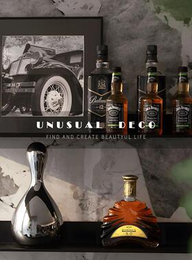 UNUSUAL 样板房间售楼部酒柜酒吧台水吧台装饰醒酒器冰桶厨房摆件