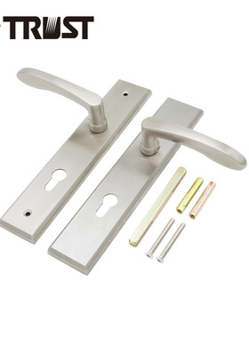 华信TP20-TH039SS液压不锈钢面板配304把手欧式室内房门锁执手锁