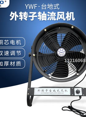 YWF2D/2E/4D/4E-400外转子台地式轴流风机工业可调速趴地扇摄影扇