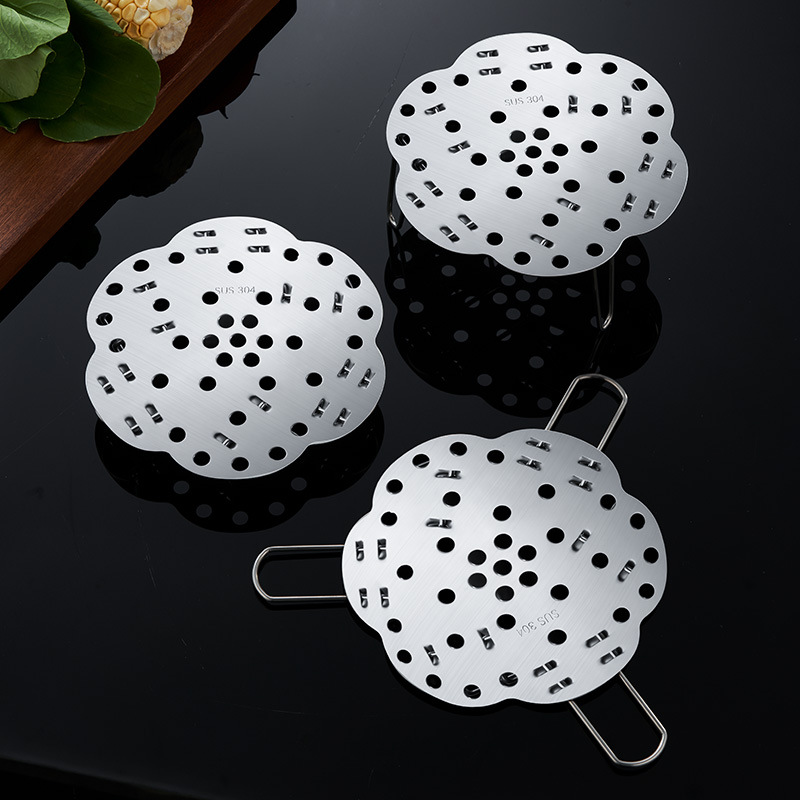 304多功能蒸架可折叠伸缩蒸格厨房加厚蒸笼架高脚隔水蒸盘架锅垫