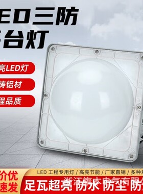 NFC9192 LED平台灯50W70W100W三防泛光灯 支架式防水防尘照明灯