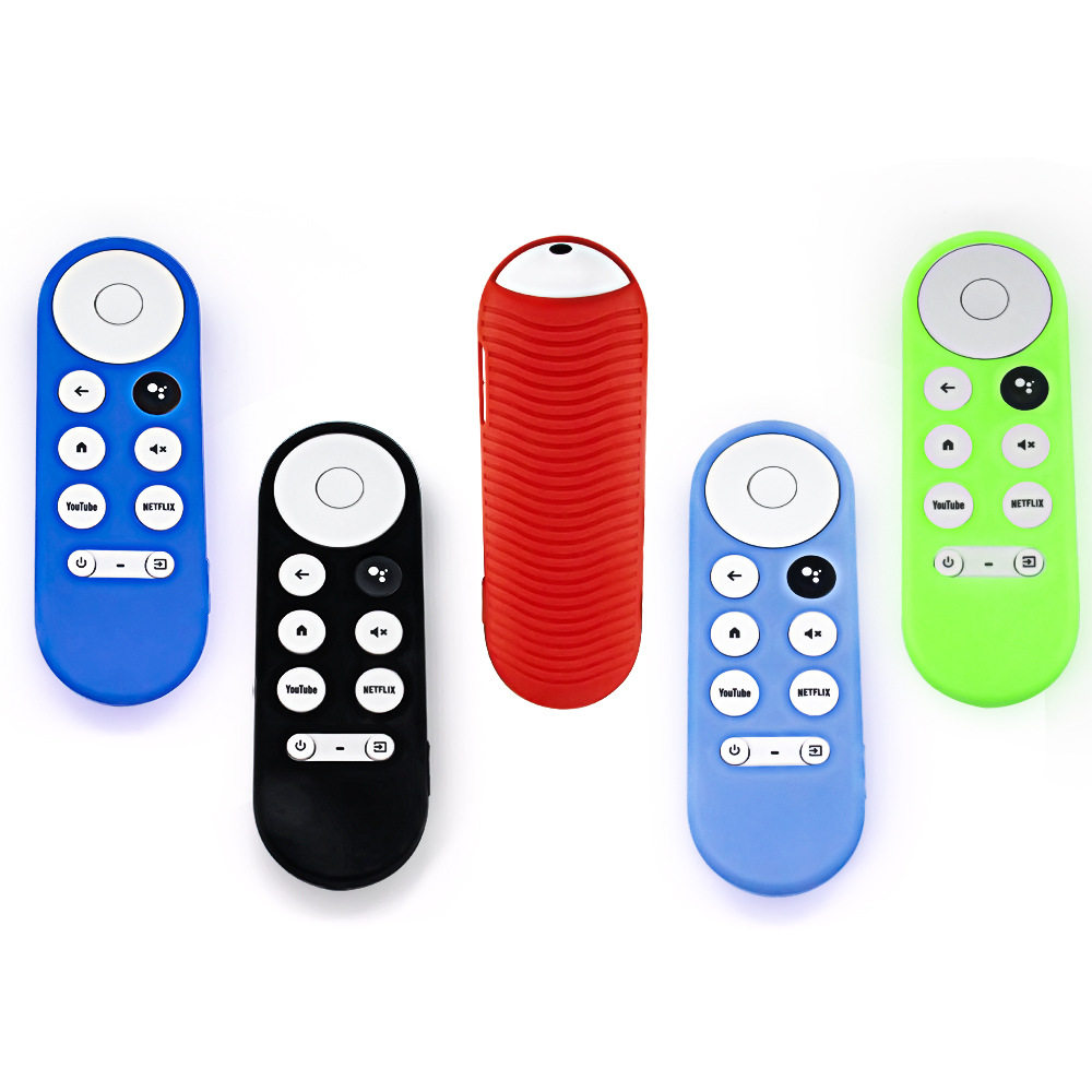 适用于谷歌Google Chromecast电视遥控器硅胶保护套防摔壳带挂绳