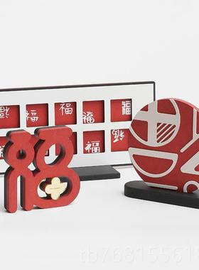 正品电新桌面视柜摆件居饰品年客厅装家饰乔迁新居礼品办公室氛围