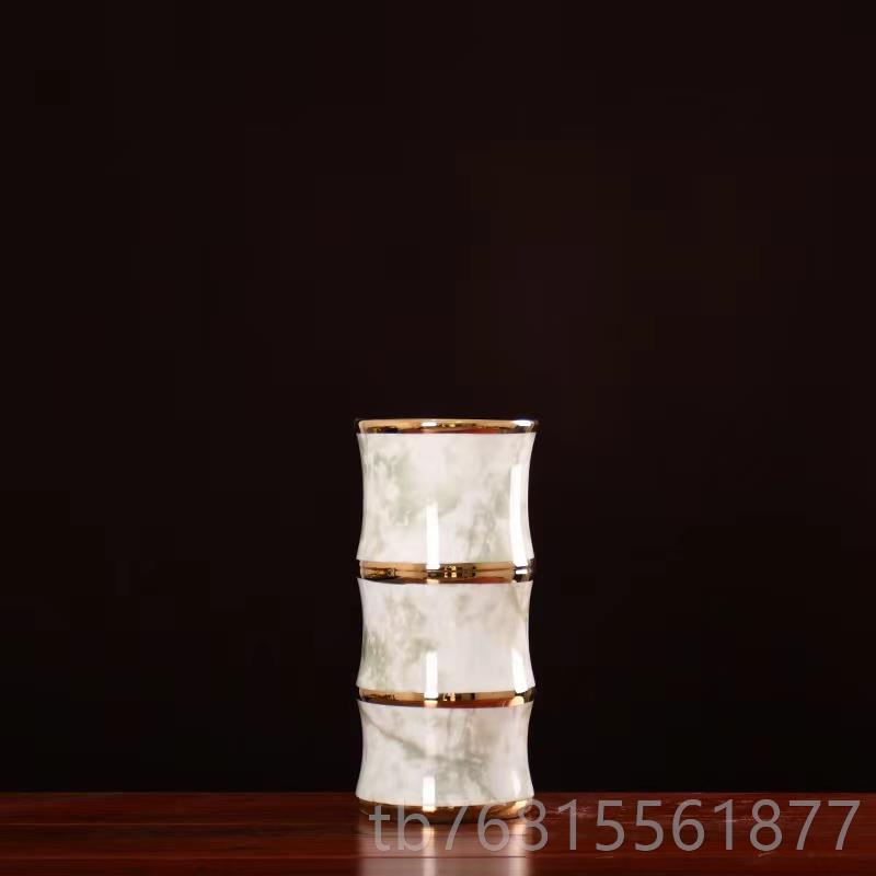 正品新中器式景德镇瓷花瓶摆件陶富贵竹专用花客厅落地瓶网红装子