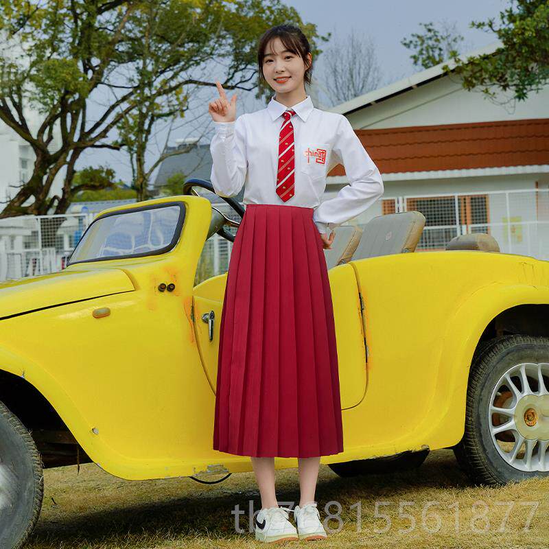 正品小初高中学生五四爱国班歌大合唱团运红动会演服诗朗诵比赛出 - 实物图