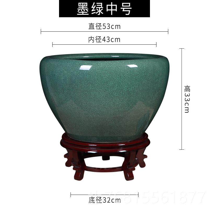 正品景德陶瓷器纯盆色开片裂纹鱼缸养鱼盆睡莲荷花缸冰客厅装饰镇,宠物/宠物食品及用品,桌面缸,淘宝优惠券,粉丝福利购,淘宝优惠卷