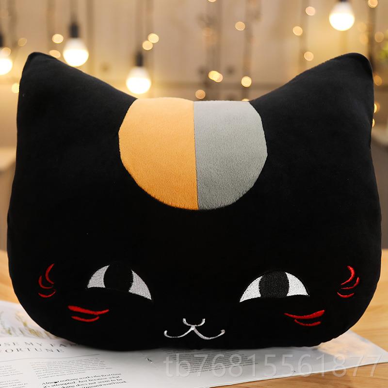 正品娘口三三夏目友人帐猫咪师学毛绒暖生手室捂抱枕公仔办公靠垫图片