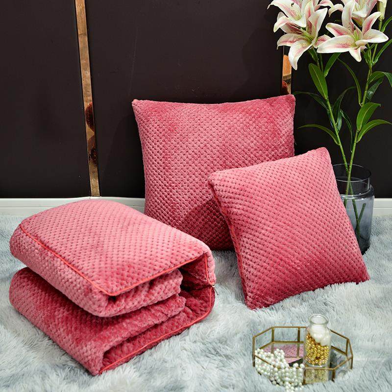 正品加厚保纯瑚色抱枕被子两用珊绒毯小枕头汽车上垫办公室靠午睡,居家布艺,抱枕被,淘宝优惠券,粉丝福利购,淘宝优惠卷