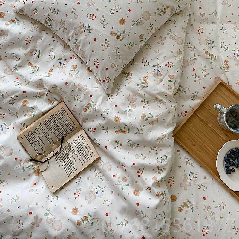 正品被碎文艺小花四件套小清新双人床单 套SS纯棉床品,床上用品,床品套件/四件套/多件套,淘宝优惠券,粉丝福利购,淘宝优惠卷