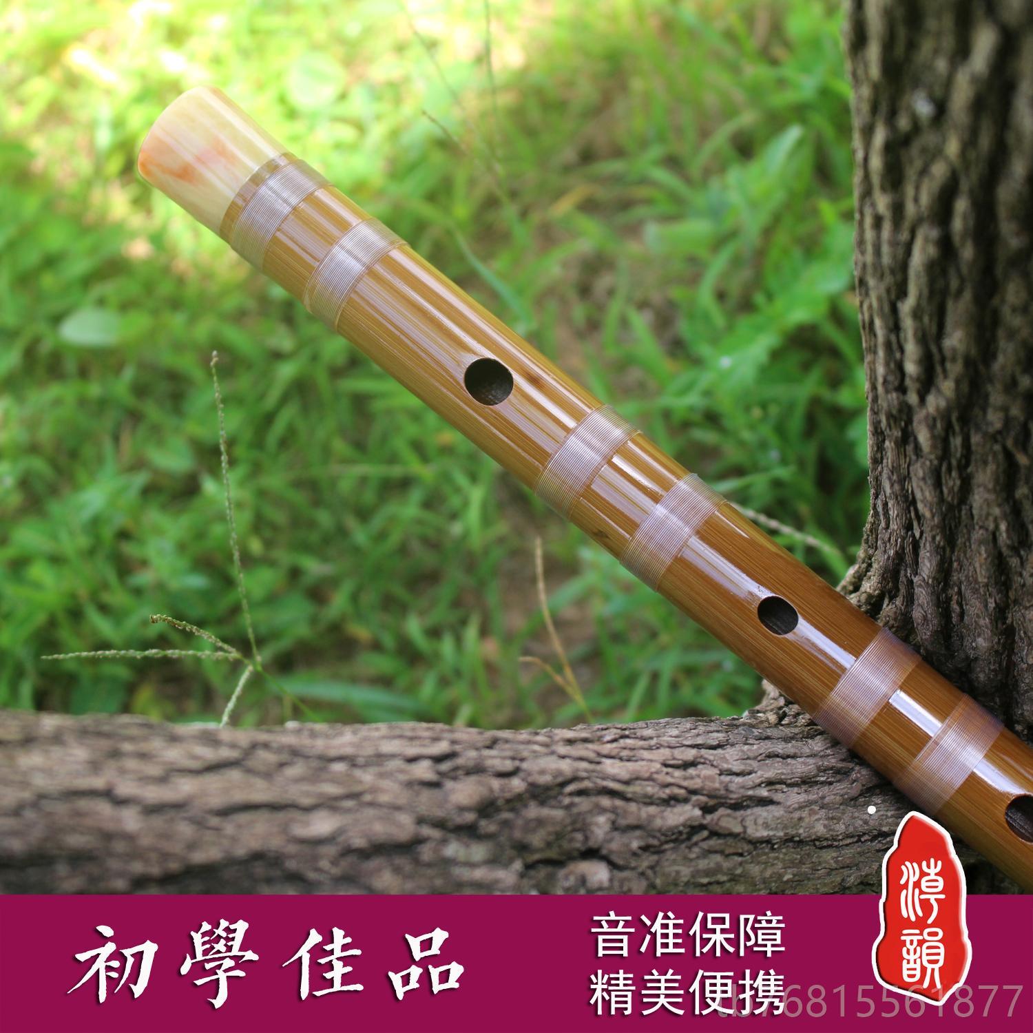 正品笛韵特制短笛/笛子/一节笛/横笛/竹笛/苦竹笛/绑/初潮学成儿图片