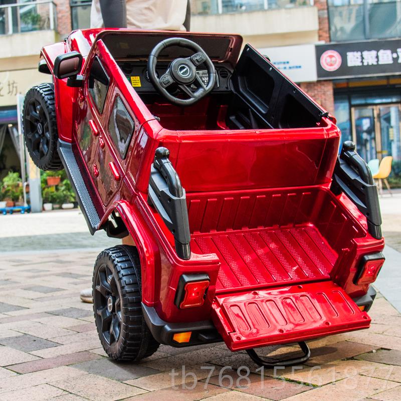 正品婴儿电动车可坐越双人车四轮遥控汽车男女宝宝四驱野皮童卡玩