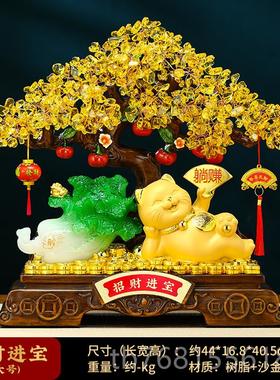 正品躺赚摆招财猫摆品件开业礼物发财装树白菜件客厅办公室饰乔迁