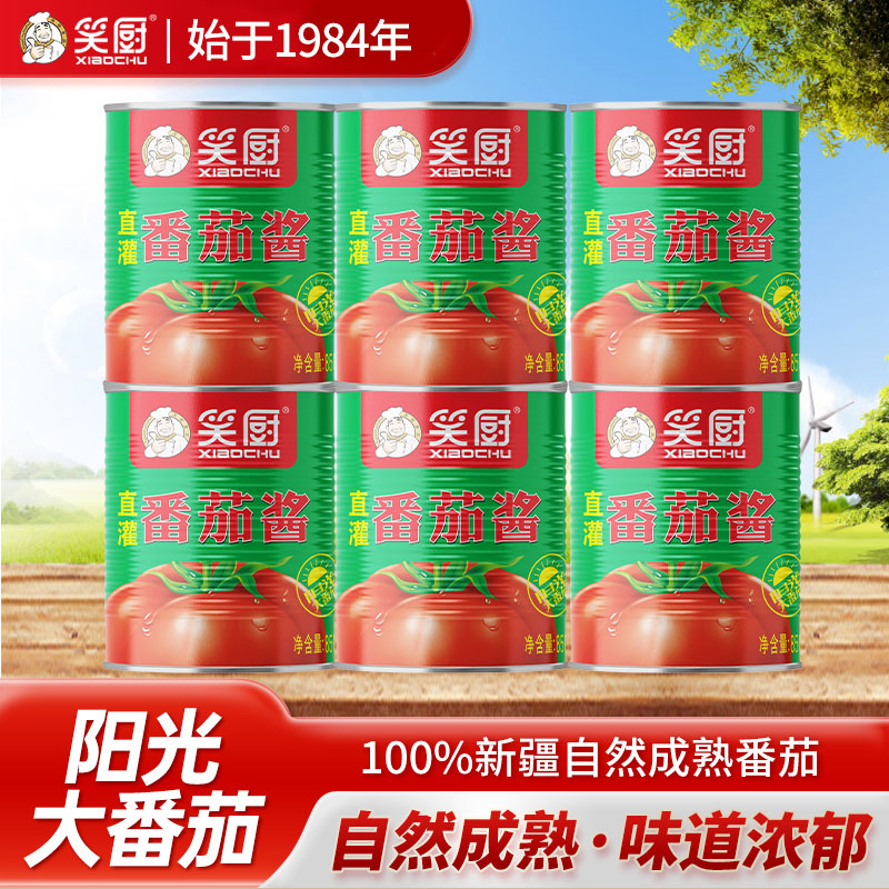 【囤货装】番茄酱罐装商家用新疆调味罐头大容量调味酱850g*6罐