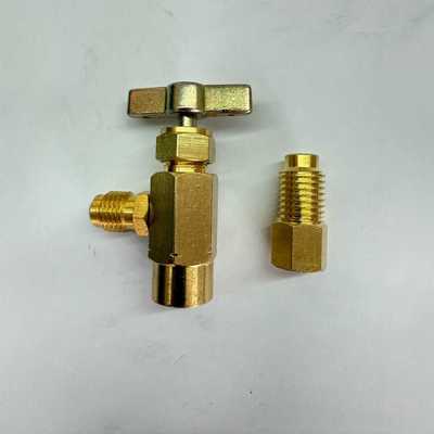 R1234YF汽车空调制冷剂雪种冷媒开瓶器加氟转换接头TT12LH14+左旋