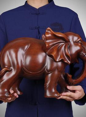 招财吉祥大象摆饰一对福象客厅电视柜博古架桌面装饰品新居乔迁礼