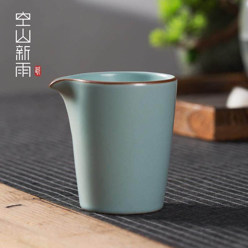 汝窑公道杯分茶器功夫茶具配件匀杯汝瓷哥窑冰裂仿古开片可养茶海,餐饮具,公道杯,淘宝优惠券,粉丝福利购,淘宝优惠卷