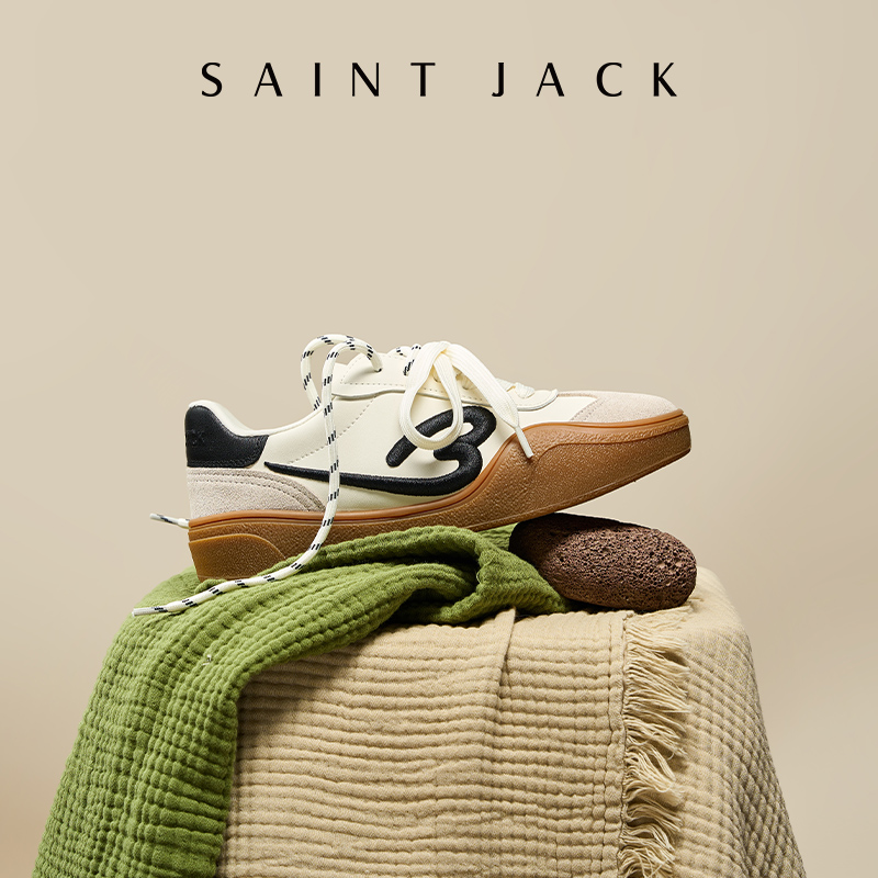 SAINTJACK圣积爱心刺绣德训鞋