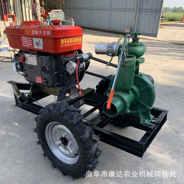 柴油机款式单叶轮水泵4寸3寸抽水泵带涡轮喷枪滴灌高压水泵