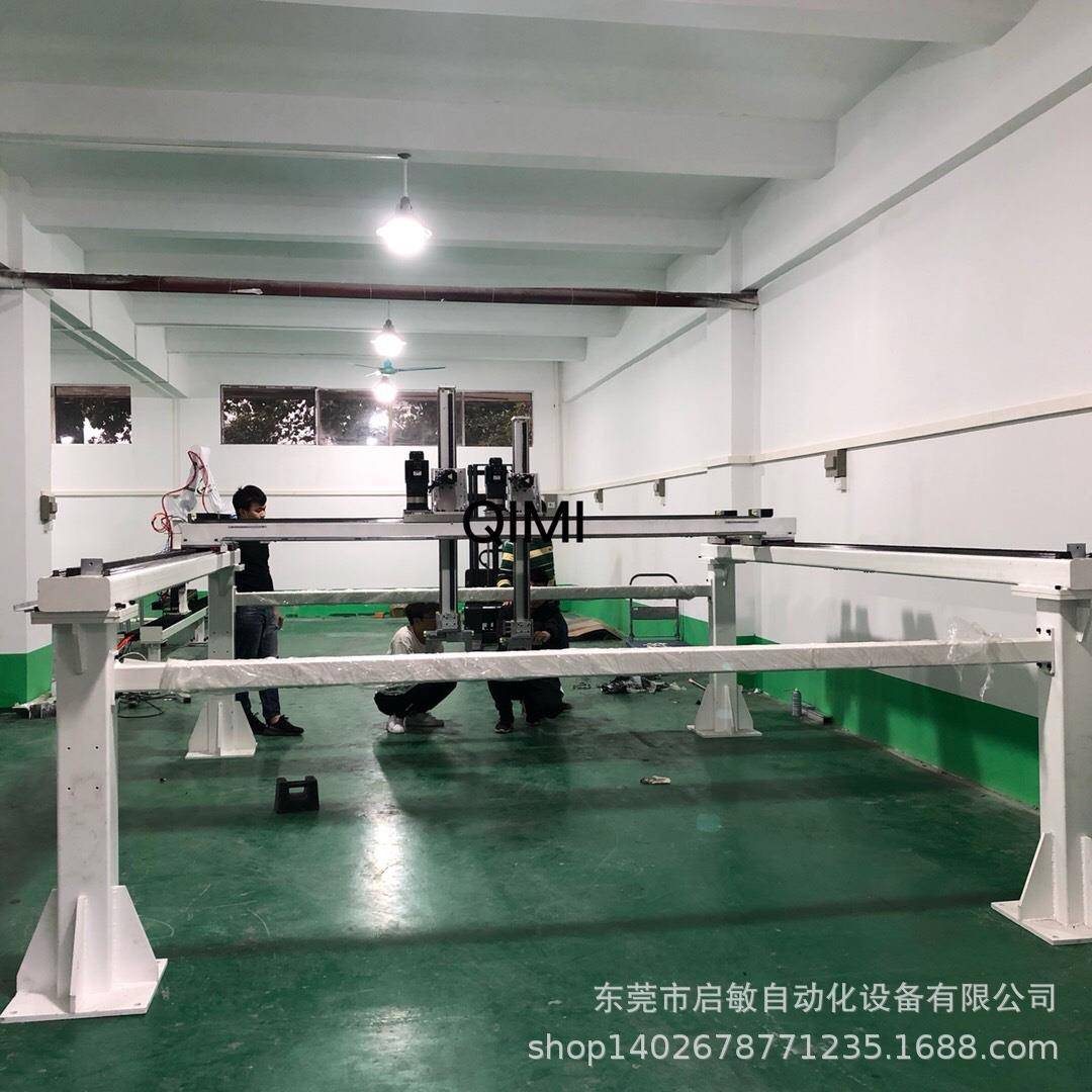 非标桁架机器人齿轮齿条滑台模组第七轴大型龙门桁架机械手