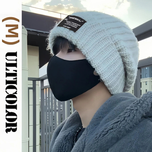 大头围针织帽冬季毛线帽子保暖冷帽男生韩版加厚