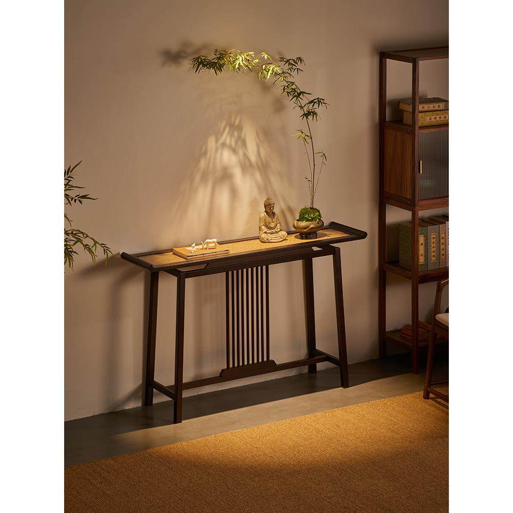 新中式玄关桌子靠墙窄条桌边几条案端景台仿古简约长案走廊柜香案