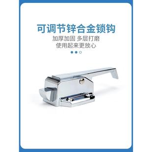 冷库门锁 304不锈钢碰锁自动扣蒸柜烤箱烘箱门把手大型设备拉手锁