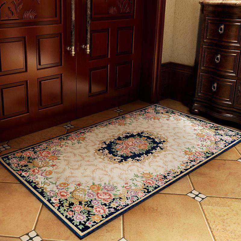 欧美客厅卧室地毯床边毯入户玄关进门毯门口垫混纺家用编织侘寂风,居家布艺,床边毯,淘宝优惠券,粉丝福利购,淘宝优惠卷