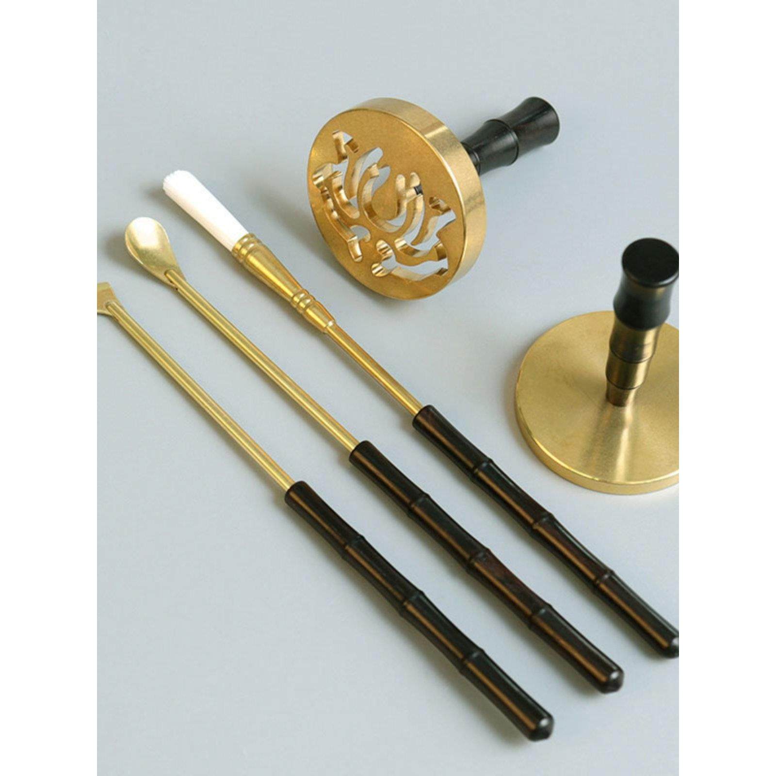 黑檀木柄香道工具入门套装打香篆模具香拓灰压押香铲香勺香扫香筷,家居饰品,香篆,淘宝优惠券,粉丝福利购,淘宝优惠卷