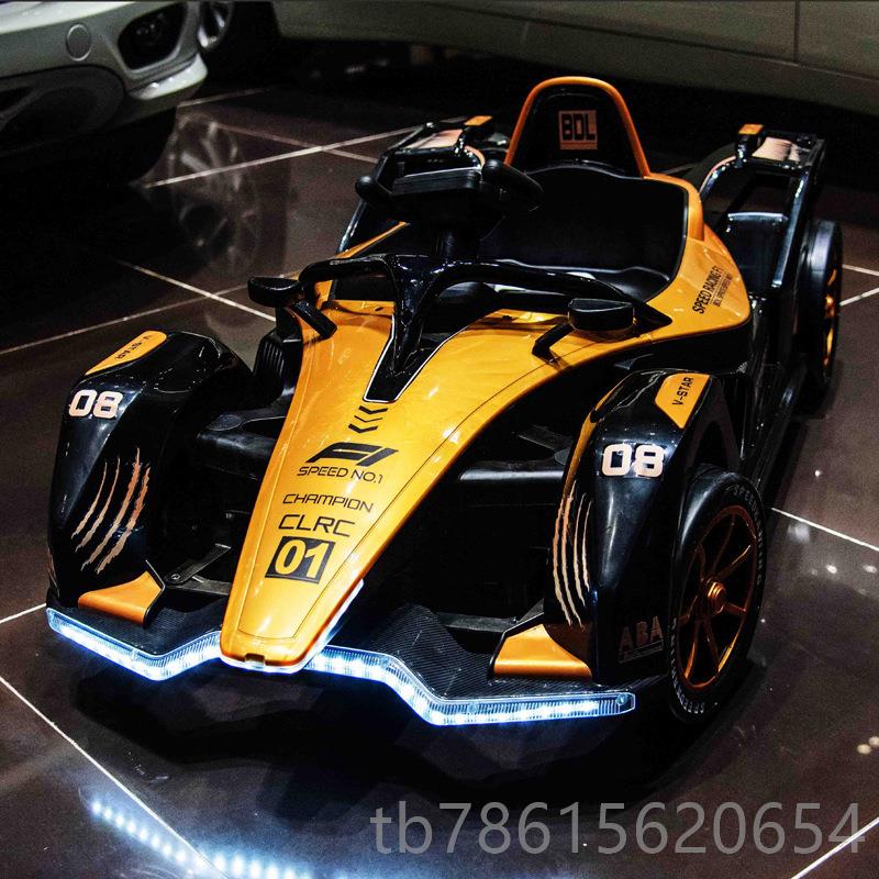 高档儿童电动车车丁四轮漂移遥控人男女小孩赛车双玩卡具车可坐人