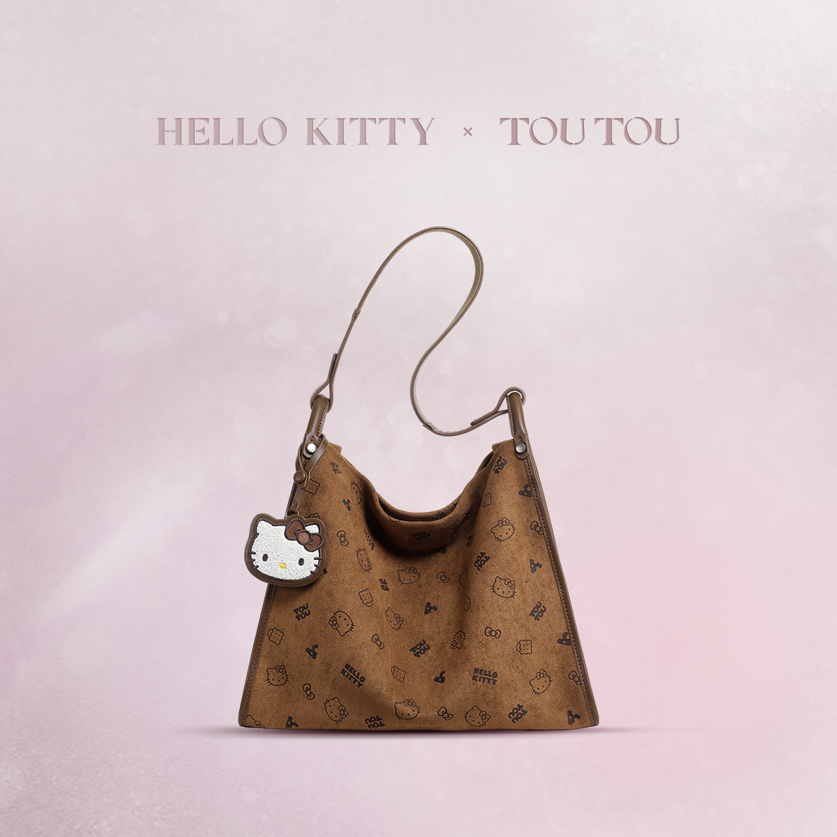 TOUTOUhellokitty凯蒂猫秋冬大容量托特包单肩腋下包圣诞生日礼物