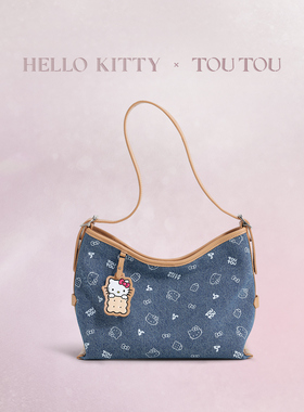 TOUTOUhellokitty联名三丽鸥凯蒂猫丹宁牛仔托特包包实用生日礼物