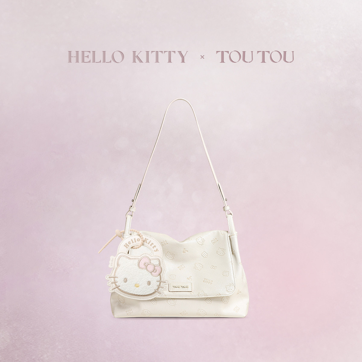 TOUTOUhellokitty三丽鸥联名温柔奶白色大容量托特包女生生日礼物