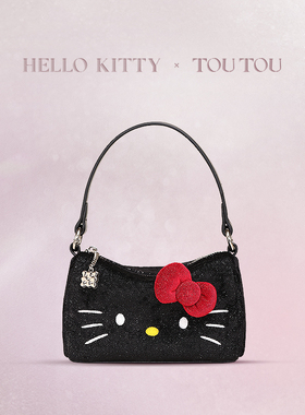 【新年礼物】TOUTOUhellokitty三丽鸥正版联名黑色凯蒂猫手提包包