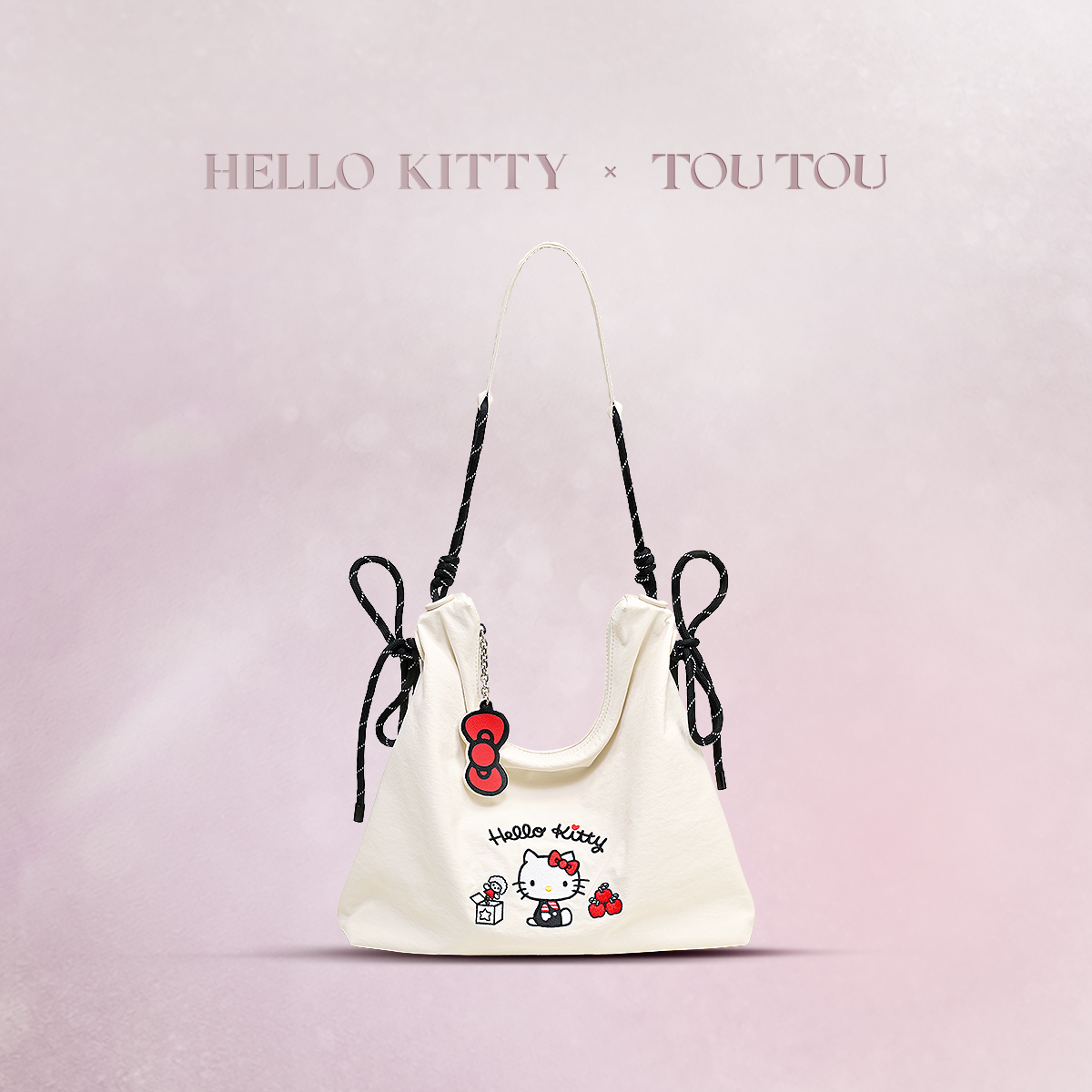 TOUTOUhellokitty三丽鸥凯蒂猫kt帆布包袋大容量轻便托特包腋下包