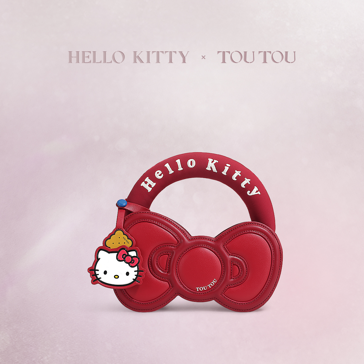 TOUTOUhellokitty三丽鸥凯蒂猫蝴蝶结包哈喽kt红色婚包送生日礼物