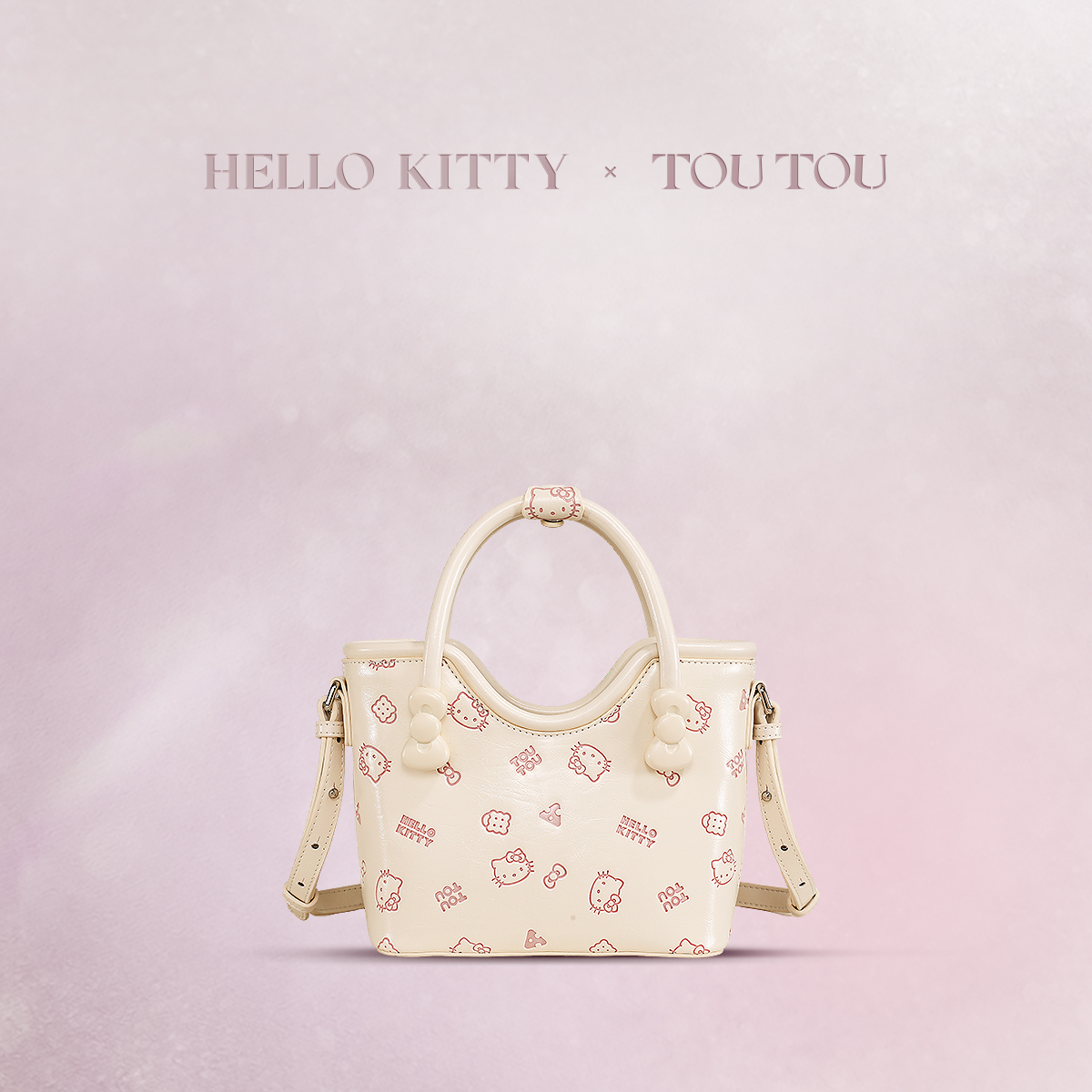 TOUTOUHelloKitty三丽鸥联名凯蒂猫压花托特包手提单肩包生日礼物